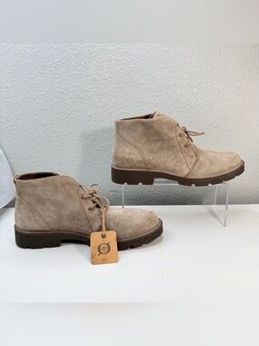 NWOB Women's Born Banni Chukka Bootie Distresed Taupe Tortora Suede F69817 S 10